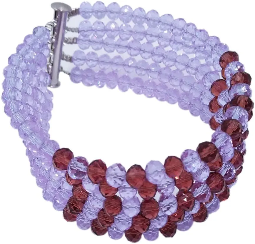 10 Rows African Beads Jewelry Set for Women Nigerian Wedding Bridal Jewelry Sets