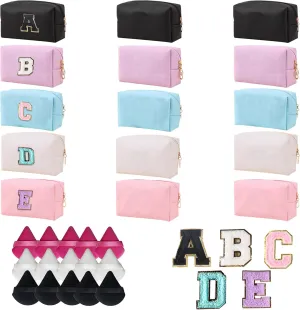 15 PCS Women's fashion cosmetic bag,cute makeup bag,toiletry bag,travel makeup bag used for storage and organiser girl gifts.