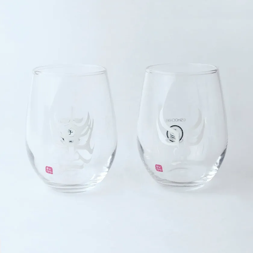 2 Pieces Set KABUKI GLASS |  Color & Design Change | Marumo Takagi
