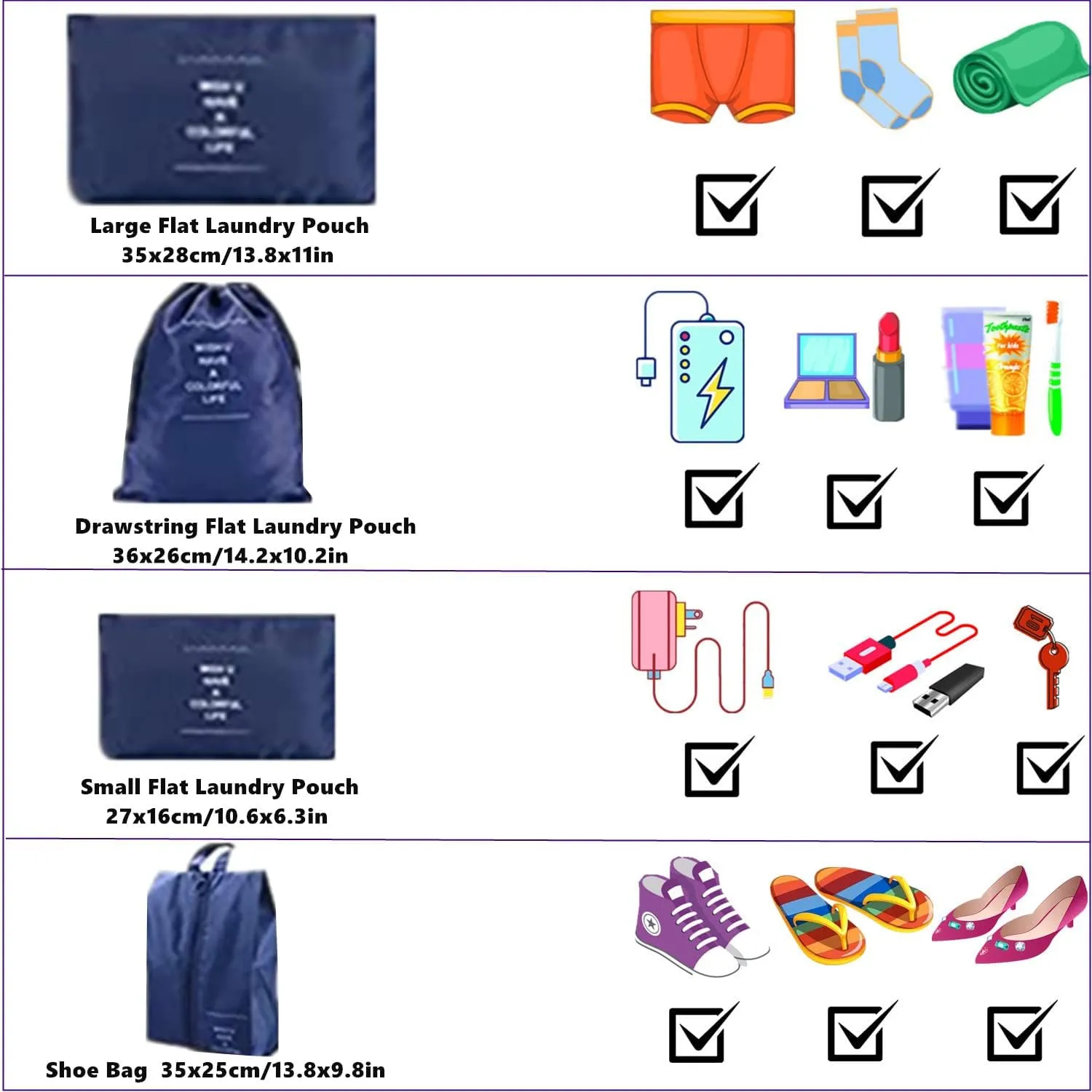 7 Set Packing Cubes Compression, Travel Packing Organizers Cubes, Clothes Storage Bags, Luggage Suitcase Organizer Bags, Travel Bag Organizer Packing Bags for Carry on Suitcase (Navy Blue)