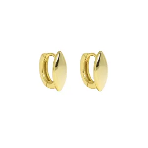 925 sterling silver jewelry women gold plated minimalist sterling silver hoop earrings jewelry (gold)