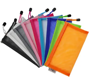 9PCS Nylon Mesh Zipper Pouch, Small Cosmetic Makeup Organizer Bag for Purse, Multipurpose Travel Toiletry Storage Bag for Office Supplies Travel Accessories(A6, 9 Colors)