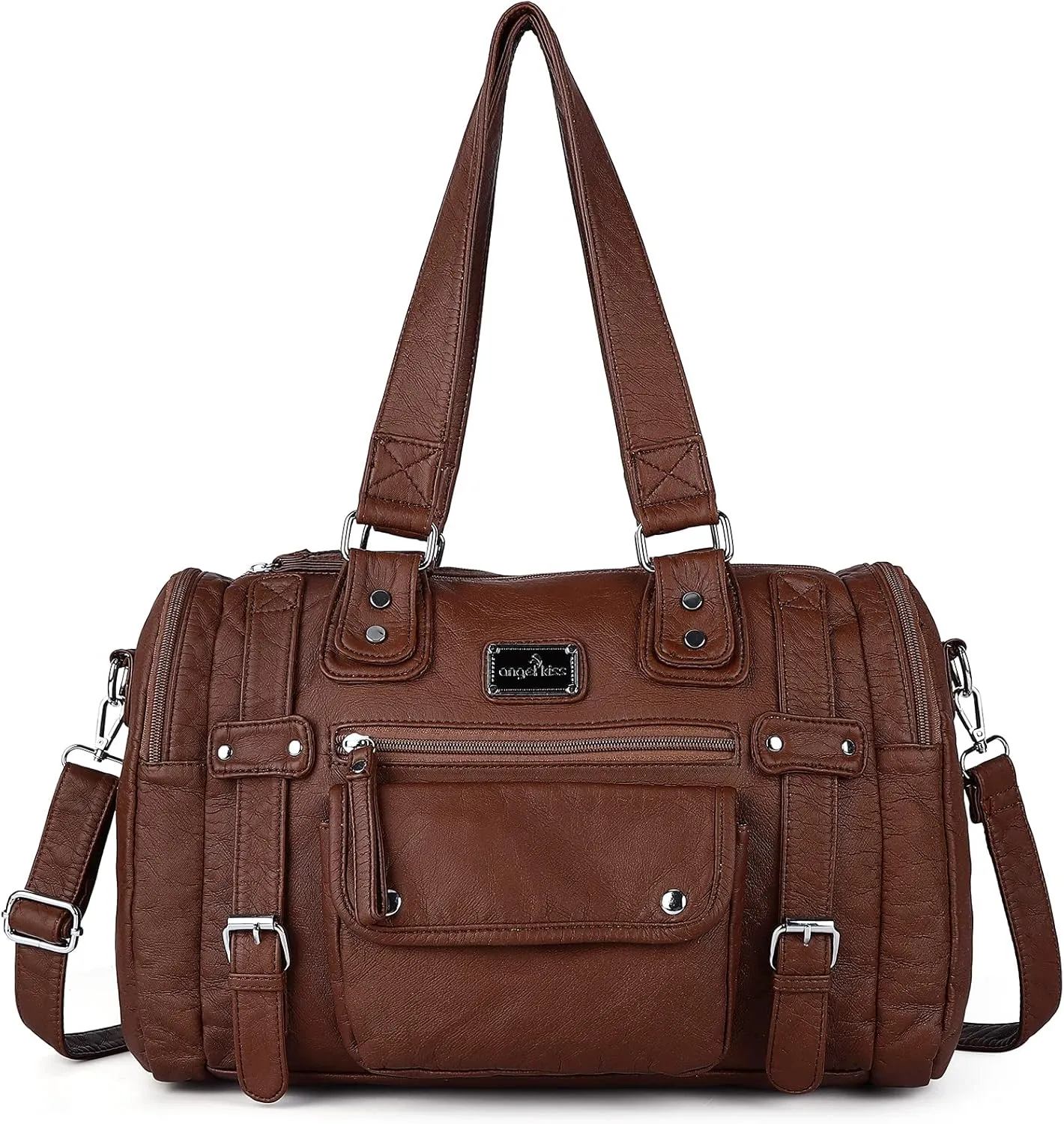 Angelkiss Soft Leather Purses for Women Purses and Handbags Hobo Bags Satchel Shoulder Bags Ladies Tote Crossbody Travel Bag