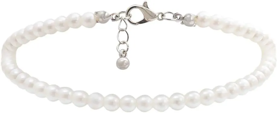 Anklet bridal necklace shell jewelry beach themed jewelry pearl choker necklace Ankle Chain Ankle Jewelry Imitation pearls accessories white pearl collar women's Bracelet