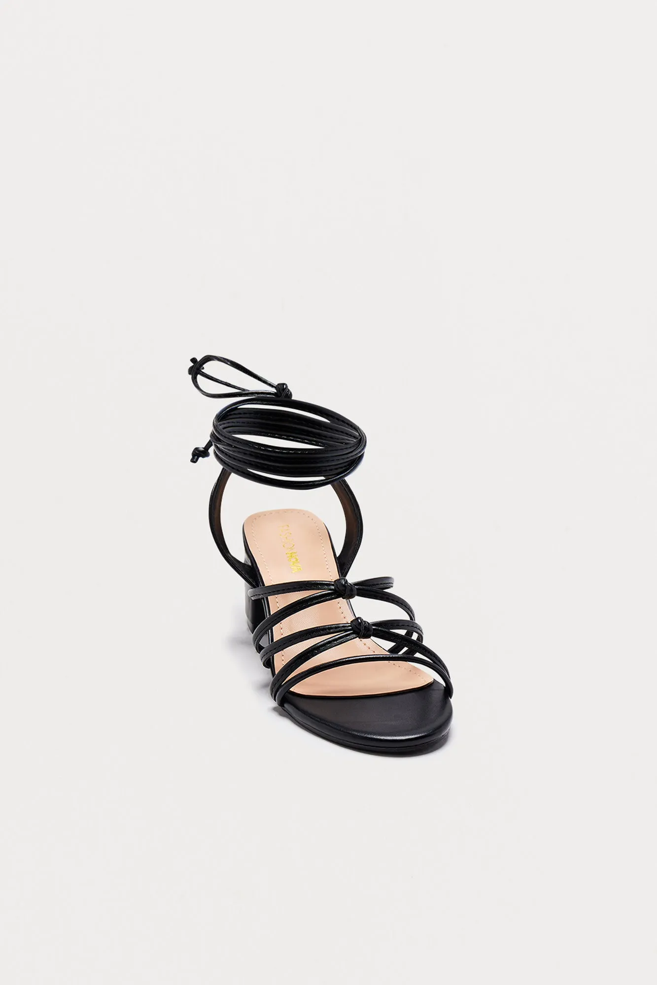 Avia Wrap Up Heels - Black