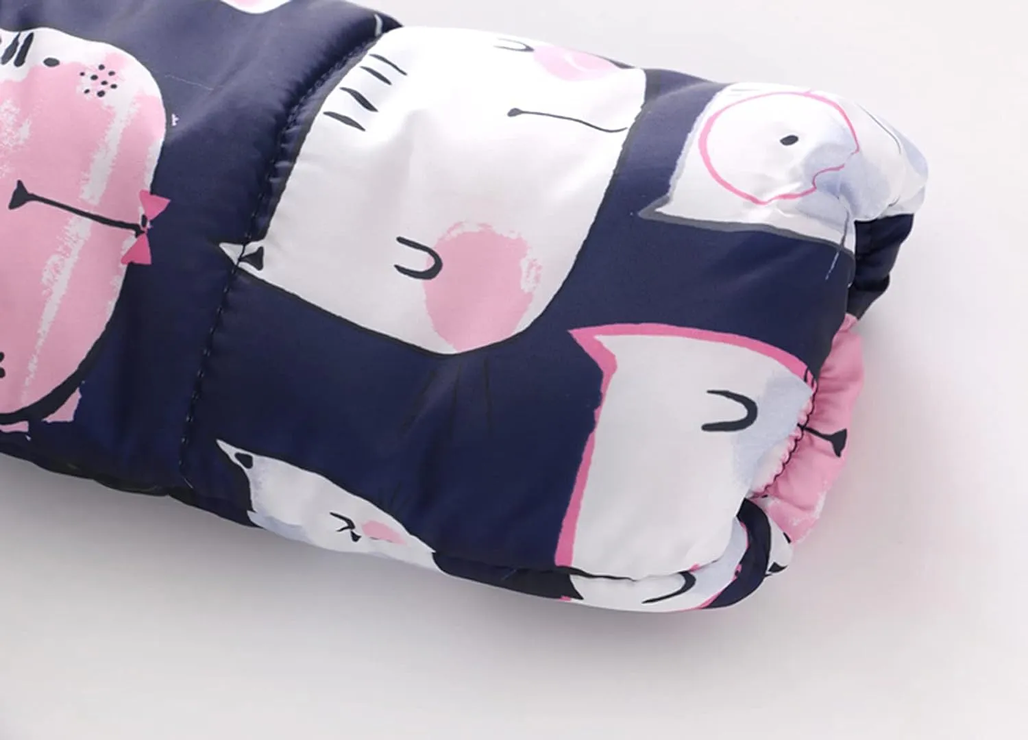 Baby Girls' Winter Coats Long Length Down Jacket Animals Print Cozy Hoodie Outerwear for 2~11 Years