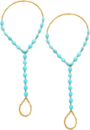 Beads Anklet Chain Anklet for Women Foot Jewelry Beach Foot Chain Fashion Jewelry Gold