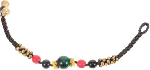 BESTYASH Hand-woven Braided Bracelet Chinese Style Wax Bead Rope Fashion Accessory