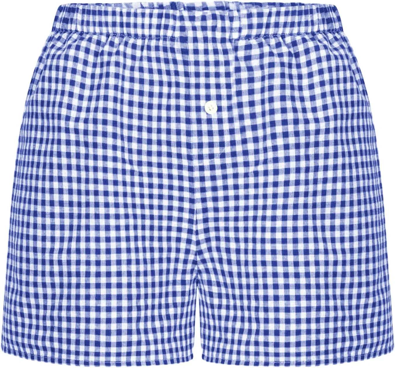 Boxer Shorts for Women Y2k Pajamas Shorts Gingham Cute Pj Short Pants Plaid Lounge Shorts Bottoms Elastic Shorts