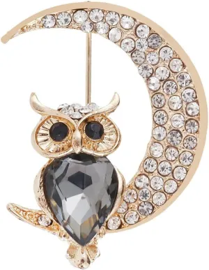 Brooch for Women Owl Jewelry Diamond Animal Brooch Birthday Gift Christmas Halloween Jewelry
