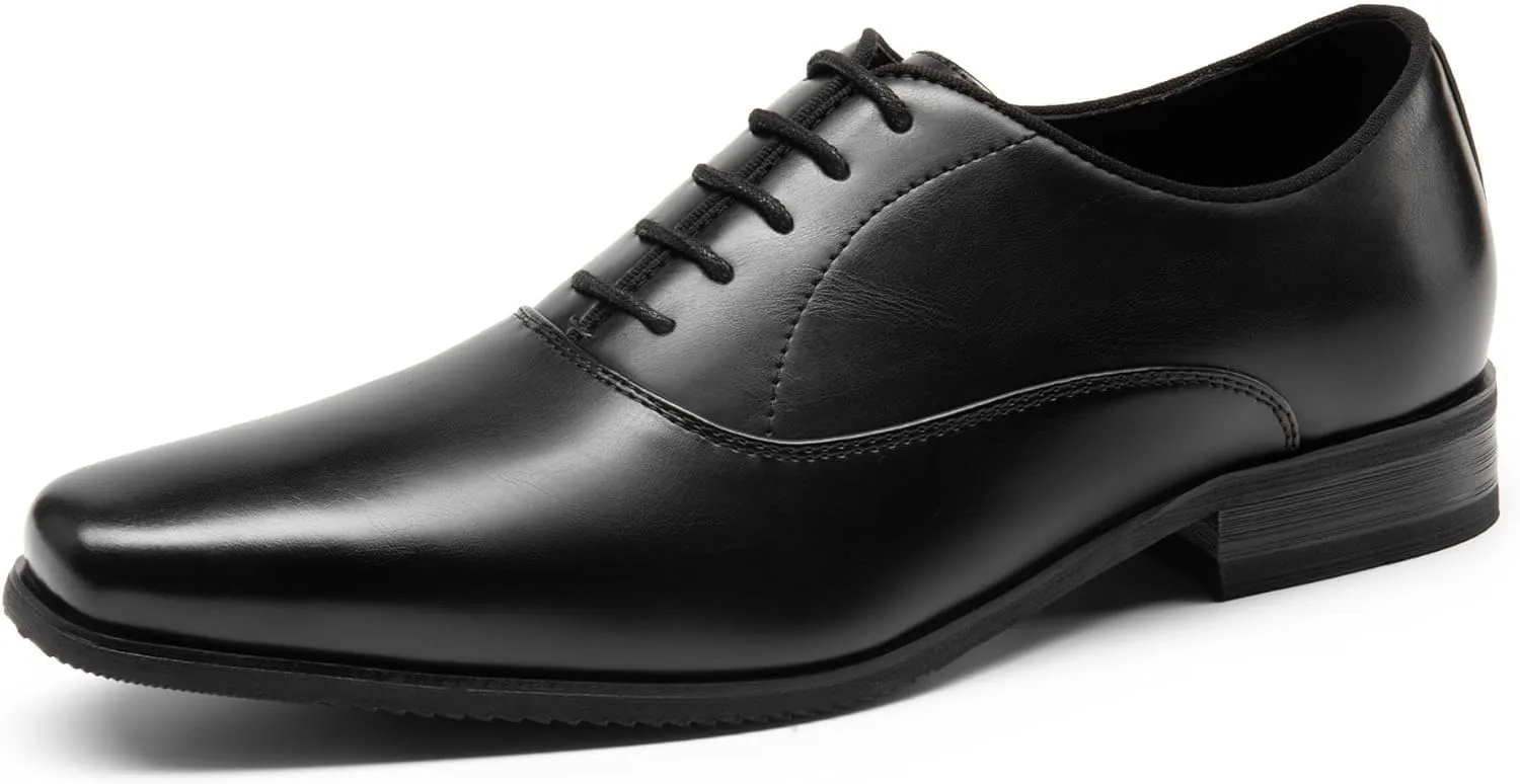 Bruno Marc Men's Dress Shoes Bussiness Formal Oxfords Wesley Lace Up Soft Plain-Toe