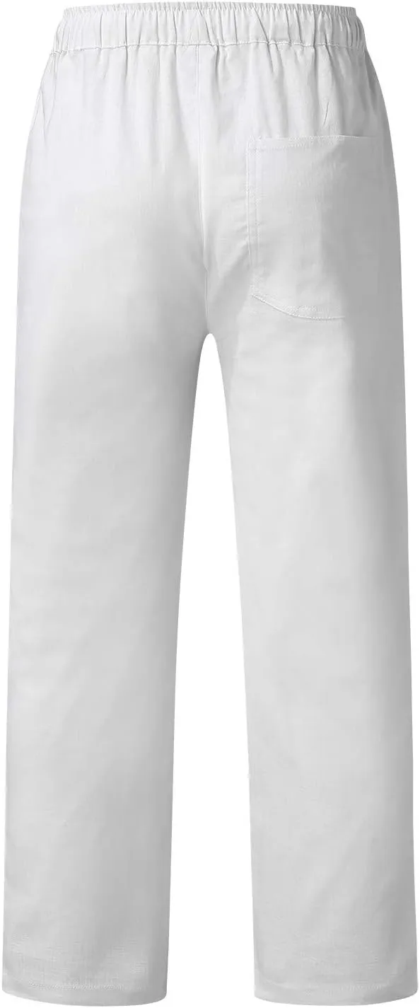 Cargo Pants for Men Relaxed Fit Winter High Street Fashion Leisure Loose Sports Running Solid Color Lace Up Glitter