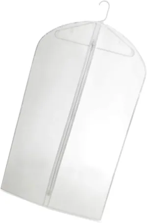 Clear Vinyl Suit Bag Garment Bags 24'' x 40'' with Zipper for Travel