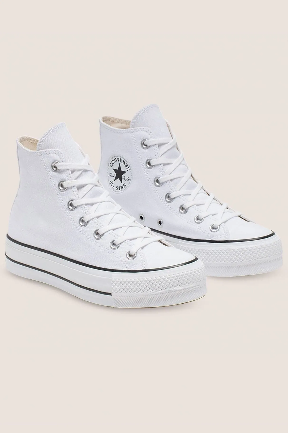 CONVERSE CHUCK TAYLOR ALL STAR LIFT CANVAS HIGH TOP - WHITE