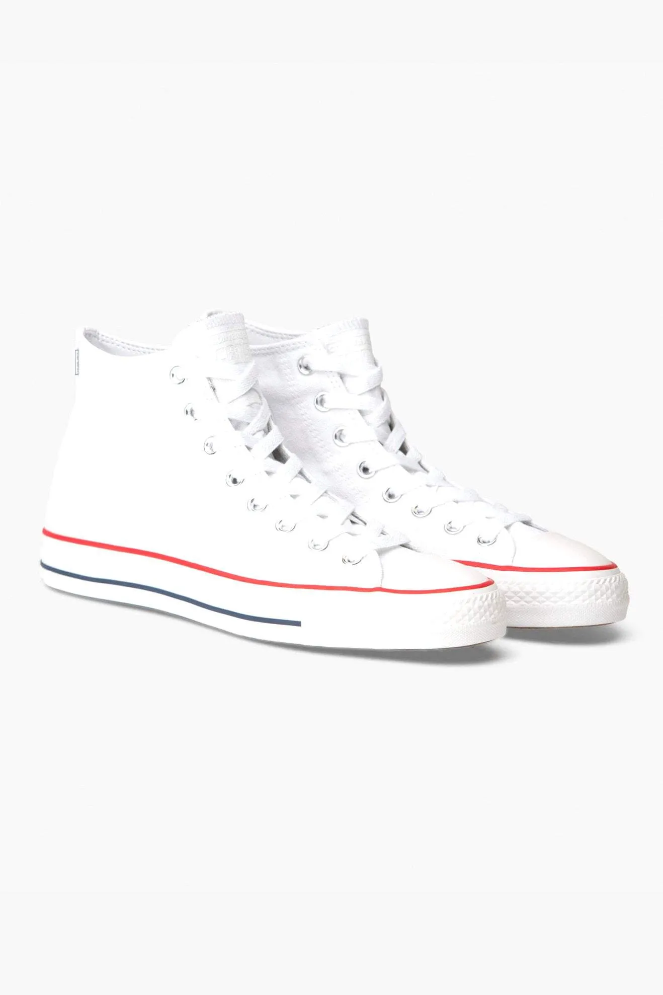 CONVERSE CONS CHUCK TAYLOR ALL STAR PRO CANVAS HIGH TOP - WHITE/RED