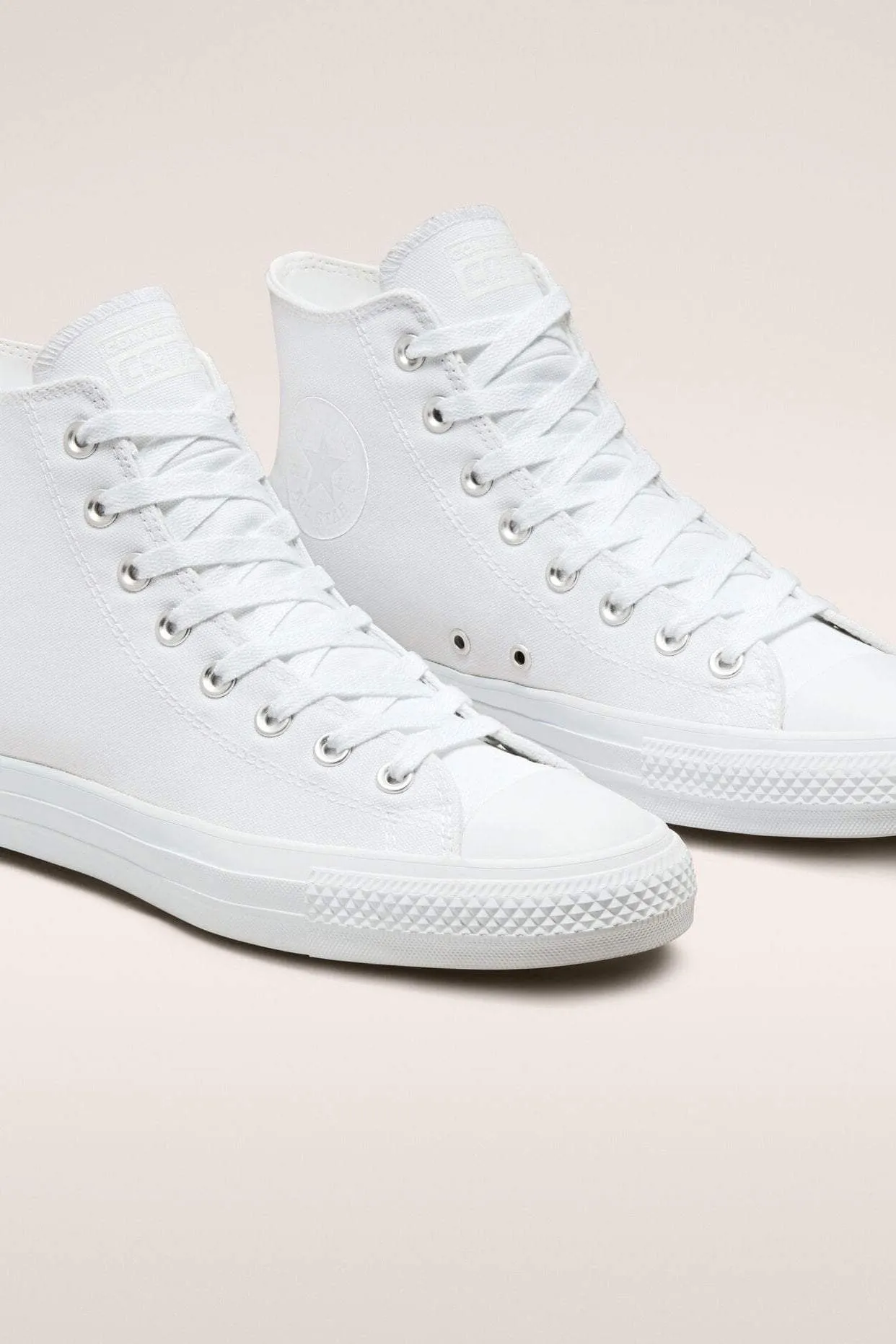 CONVERSE CONS CHUCK TAYLOR ALL STAR PRO HIGH TOP CANVAS - ALL WHITE