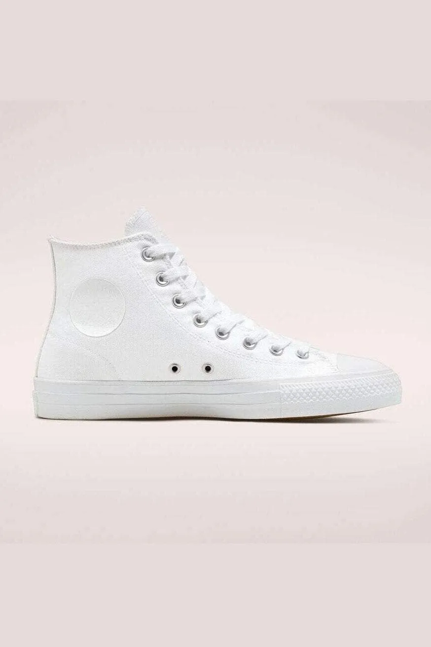 CONVERSE CONS CHUCK TAYLOR ALL STAR PRO HIGH TOP CANVAS - ALL WHITE