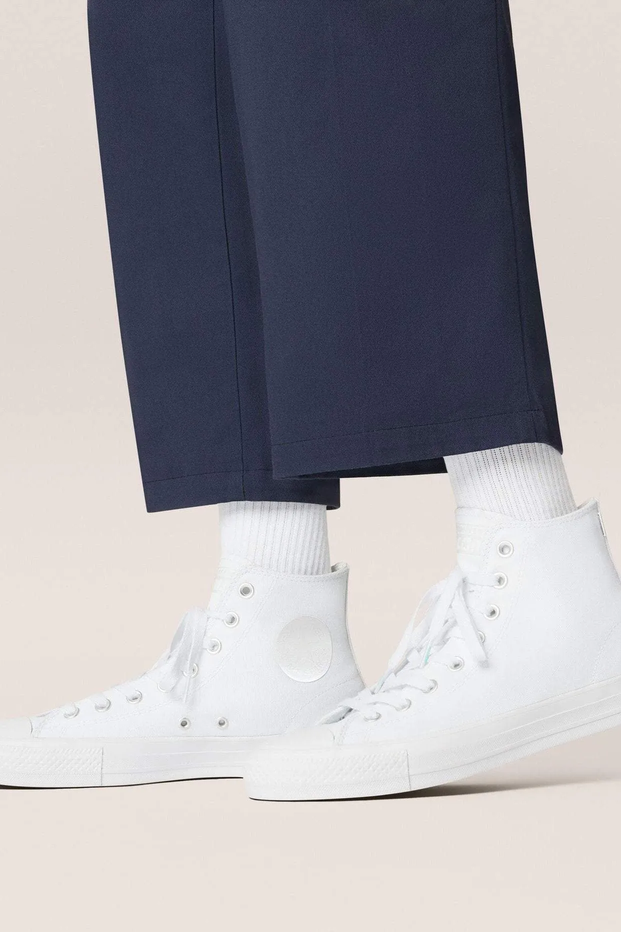 CONVERSE CONS CHUCK TAYLOR ALL STAR PRO HIGH TOP CANVAS - ALL WHITE