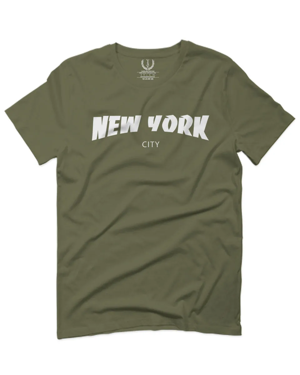 Cool Skateboarding New York City Fonts Good Vibe Graphic For men T Shirt