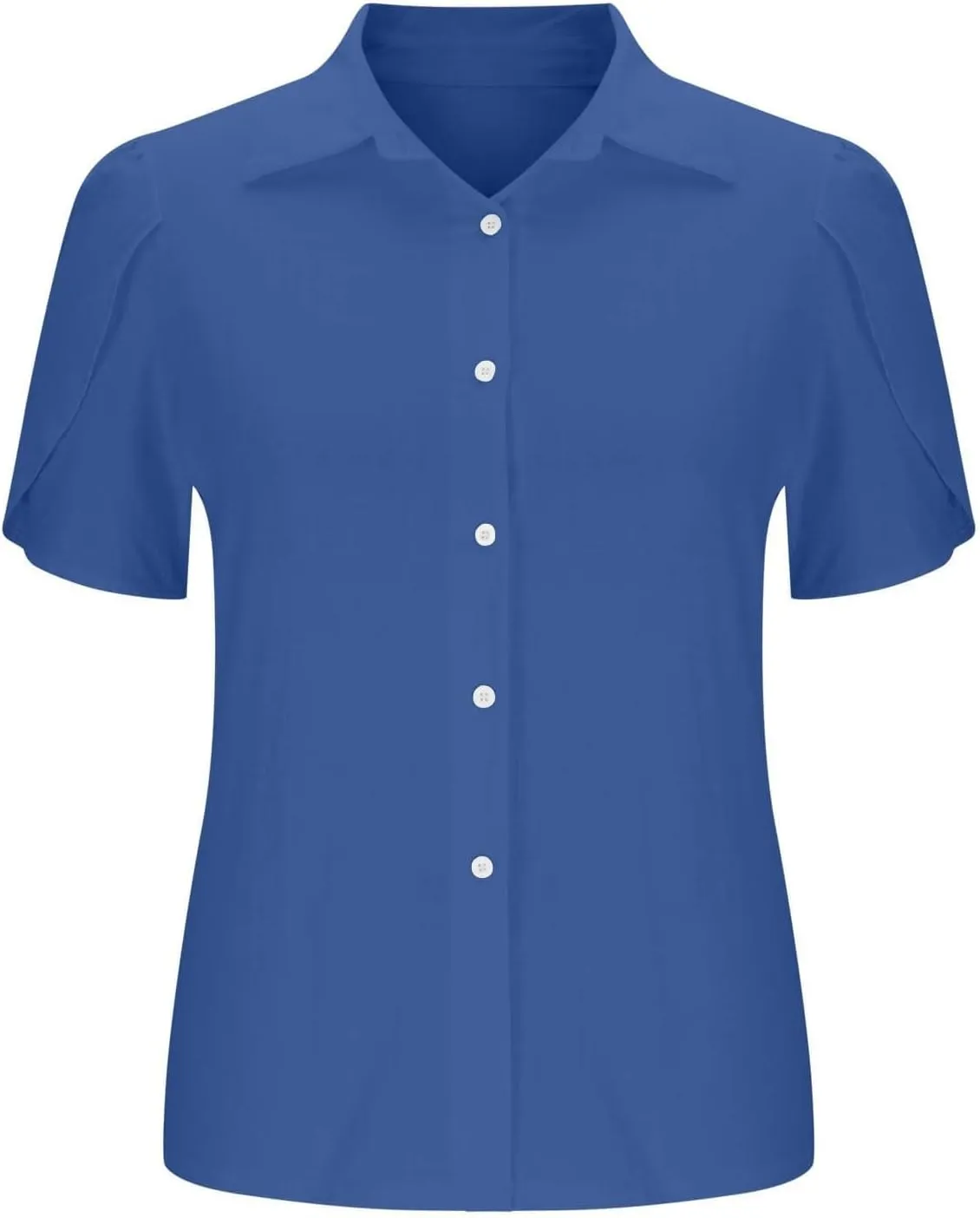 Cotton Linen Shirts for Women 2025 Buttons V Neck Short Sleeve Tops Summer Trendy Blouses Casual Loose Tunic Clothes
