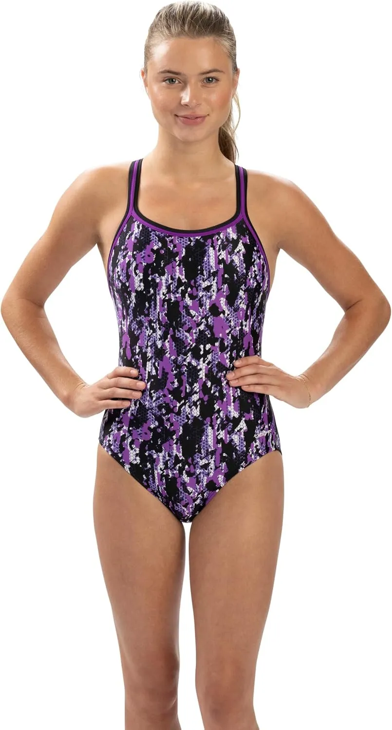 Dolfin XtraSleek Women's Swimsuit - Team Print DBX Back One Piece