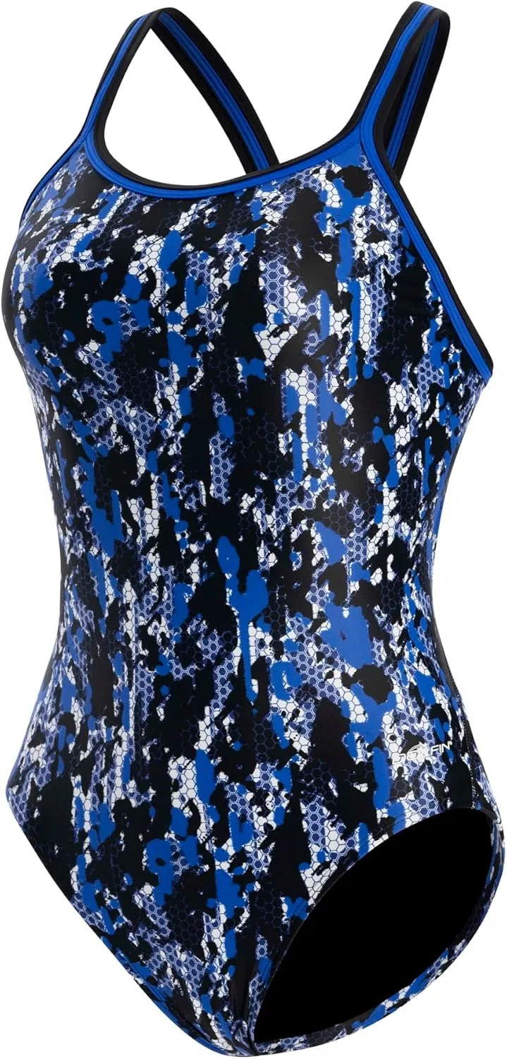 Dolfin XtraSleek Women's Swimsuit - Team Print DBX Back One Piece