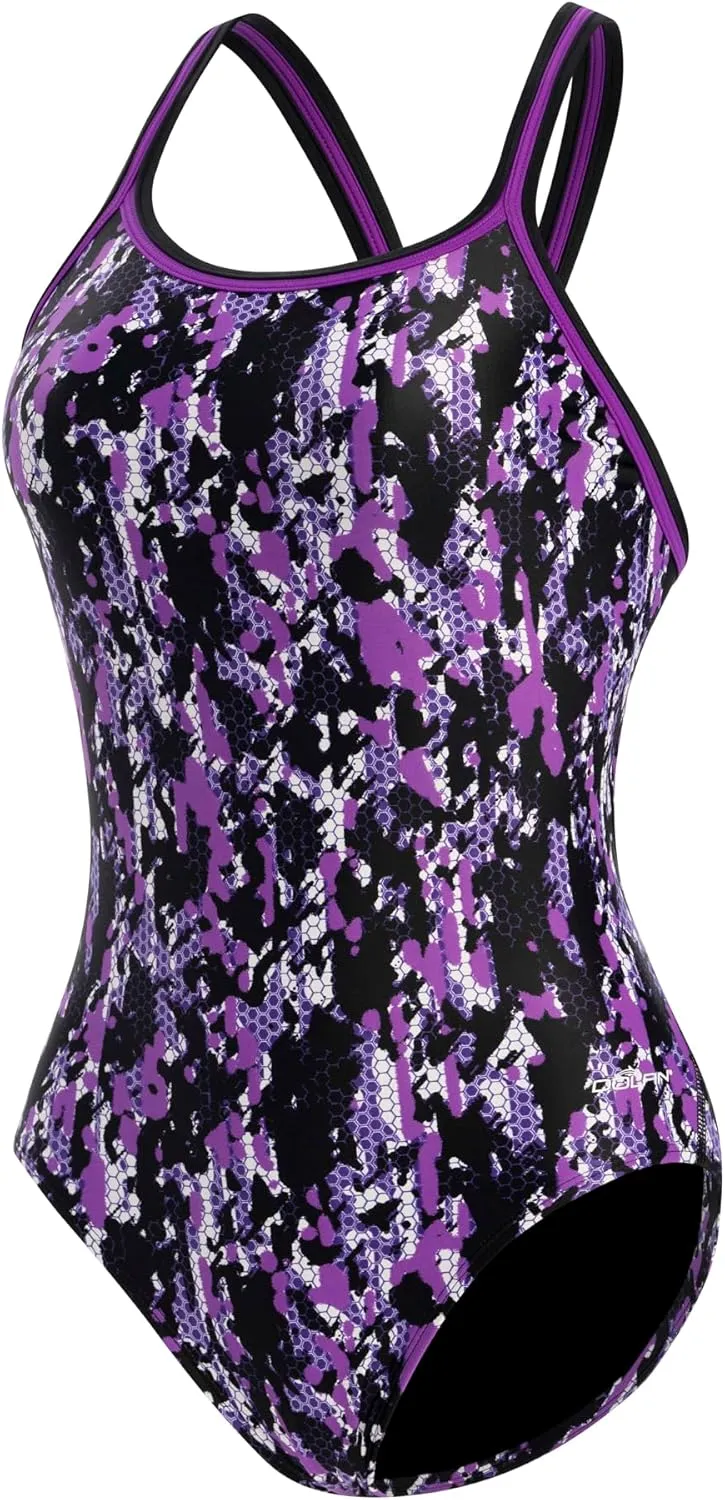 Dolfin XtraSleek Women's Swimsuit - Team Print DBX Back One Piece