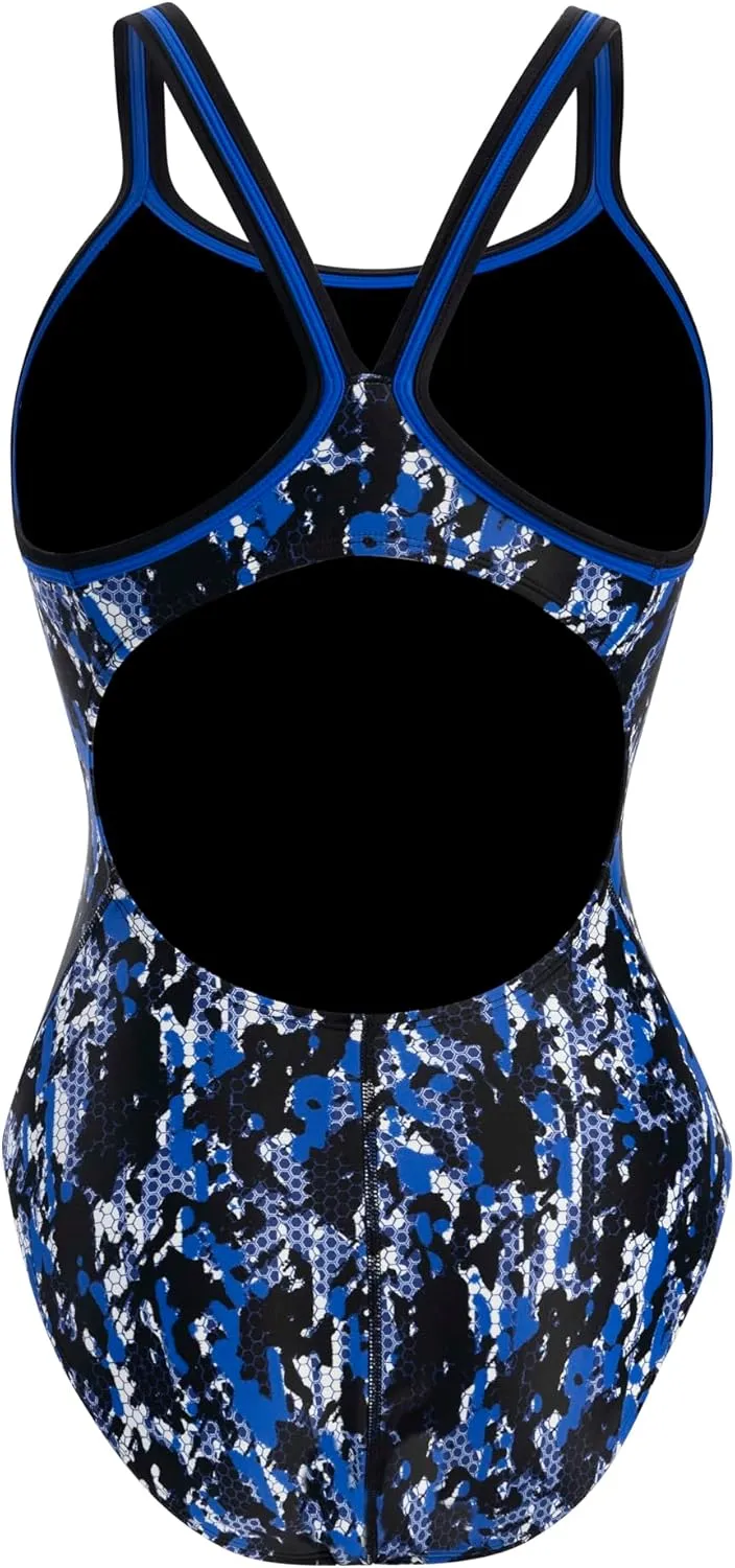 Dolfin XtraSleek Women's Swimsuit - Team Print DBX Back One Piece