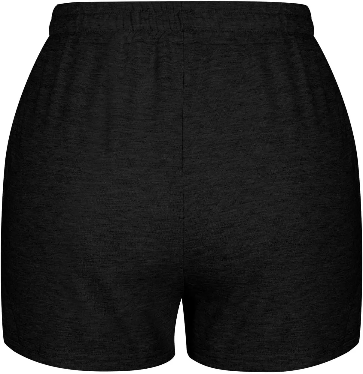 Elastic Waist Sports Shorts Women High Waisted Workout Shorts Wide Leg Sweat Shorts Loose Gym Shorts with Pockets