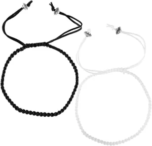 Elegant Couples Friendship Bracelets Braided Set for Couples or Friends