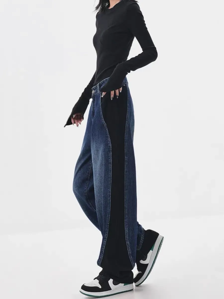 EMMIOL Jeans for Women Wide Leg Baggy Jeans High Waist Y2K Cargo Pants Casual Loose Boyfriends Trousers Vintage Streetwear