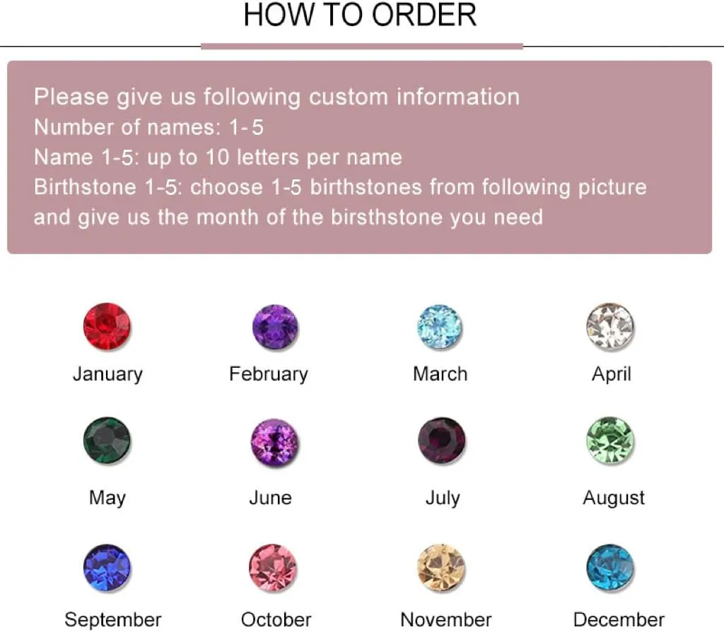 Engraved Bangle Bracelets for Women Personalized Birthstone Bracelets for Mom Custom Names Initial Bangle Bracelets Family Grandma Birthstone Bracelet Mothers Day Jewelry Gifts