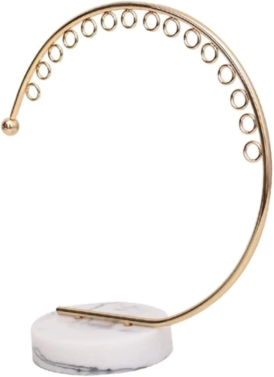 Flashing Nordic Jewelry Display Rack Imitation Marble Pattern Shelf Minimalist Fashion Metal Jewelry Rack