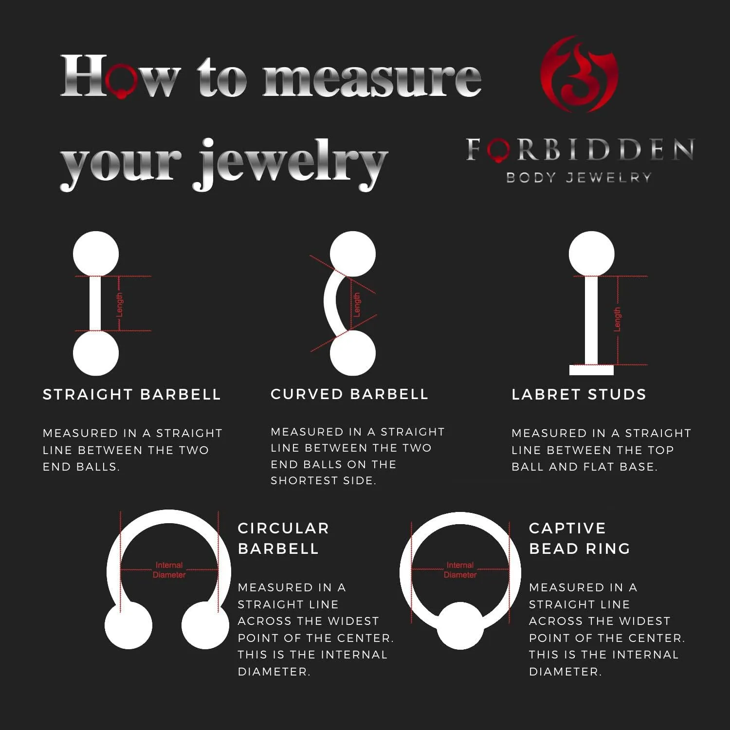 Forbidden Body Jewelry Nipple Rings, Tongue Rings, Nipple Piercing Jewelry, Nipple Jewelry, Flexible Acrylic Barbell Set 14G 16mm (5/8 Inch), 3 Pack