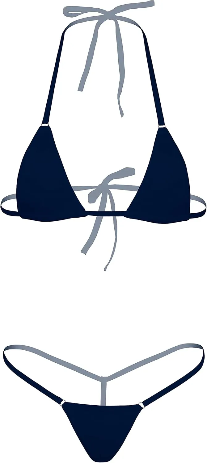 G String Mini Bikini Sets Sexy Swimsuit Micro Bra Bikinis Lingerie for Women