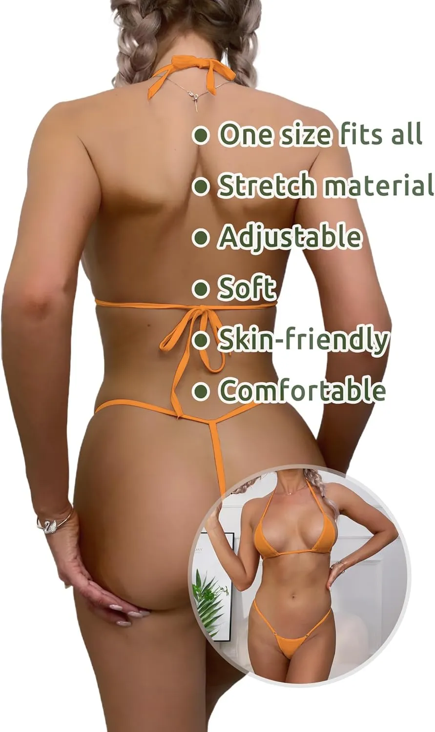G String Mini Bikini Sets Sexy Swimsuit Micro Bra Bikinis Lingerie for Women