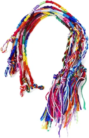 GALPADA Handmade Braided Thread Bracelets 9pcs Friendship Bands 8-9.5in Woven Wrist Ankle Bracelets for Men Women