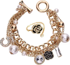 Gold Bracelets for Women Camellia Bracelets Gifts for Women