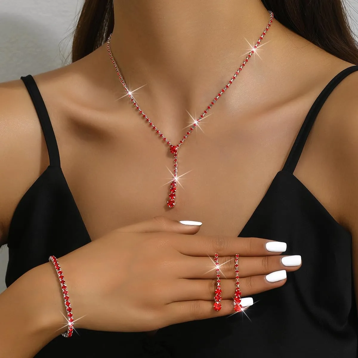 Gold Jewelry Set for Prom,Pearl Necklace Earrings Bracelet Crystal Bridal Wedding Prom Dresses Costume Jewelry Accessories Rhinestone Bridal Jewelry Set for Women