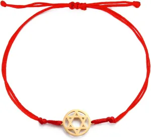 Gold Red Heart Bracelet for Women Love Wristband Family Friends Adjustable Gift Wristlet Birthday Anniversary