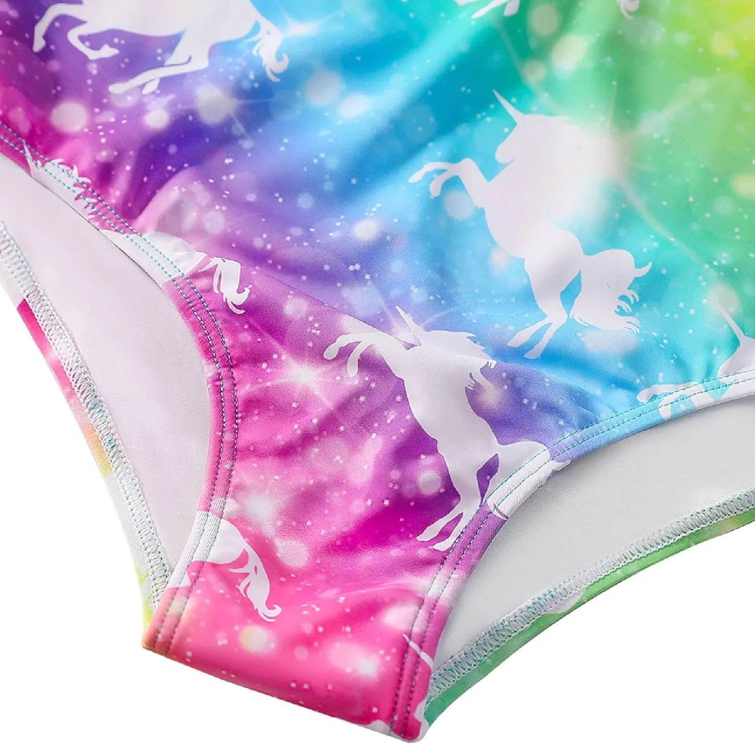 HILEELANG Little Girls Long Sleeve Rash Guard Swimsuit Sun Protection Half Zip One Piece Bathing Suit 3-10 Years