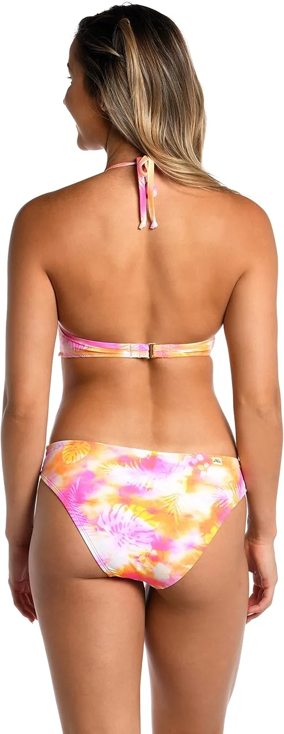 Hobie Women's Underwire Halter Hipster Bikini Swimsuit Top