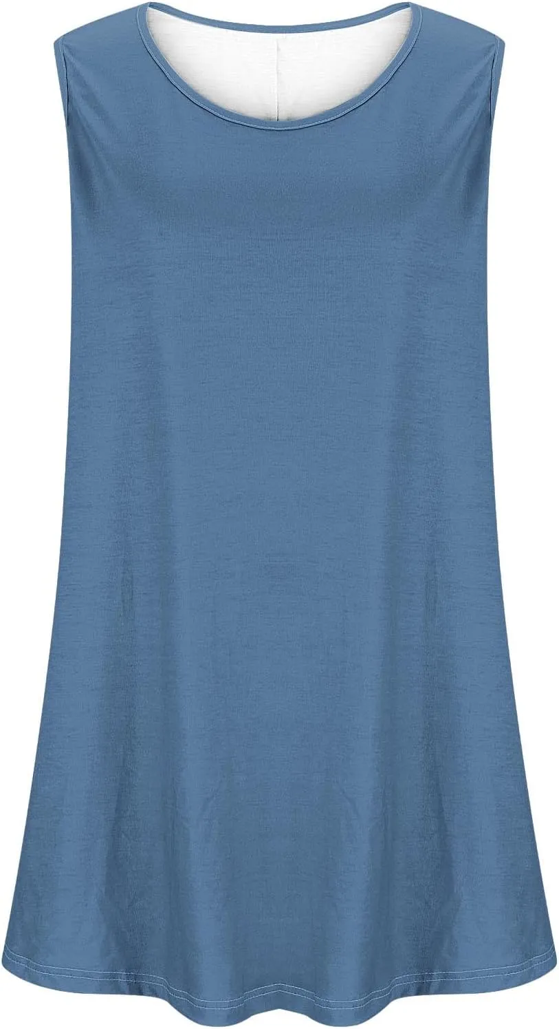 Hvyesh Plus Size Tunic Tops for Women Dressy Tank Tops 2025 Plus Size Loose Fit Dressy Loose Flowy Tank Tops
