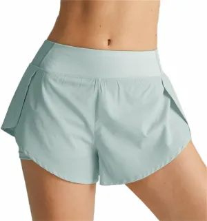 ICEGIA Women's Running Shorts Elastic High Waisted Shorts Pocket Sporty Workout Shorts Quick Dry Athletic Shorts Pants