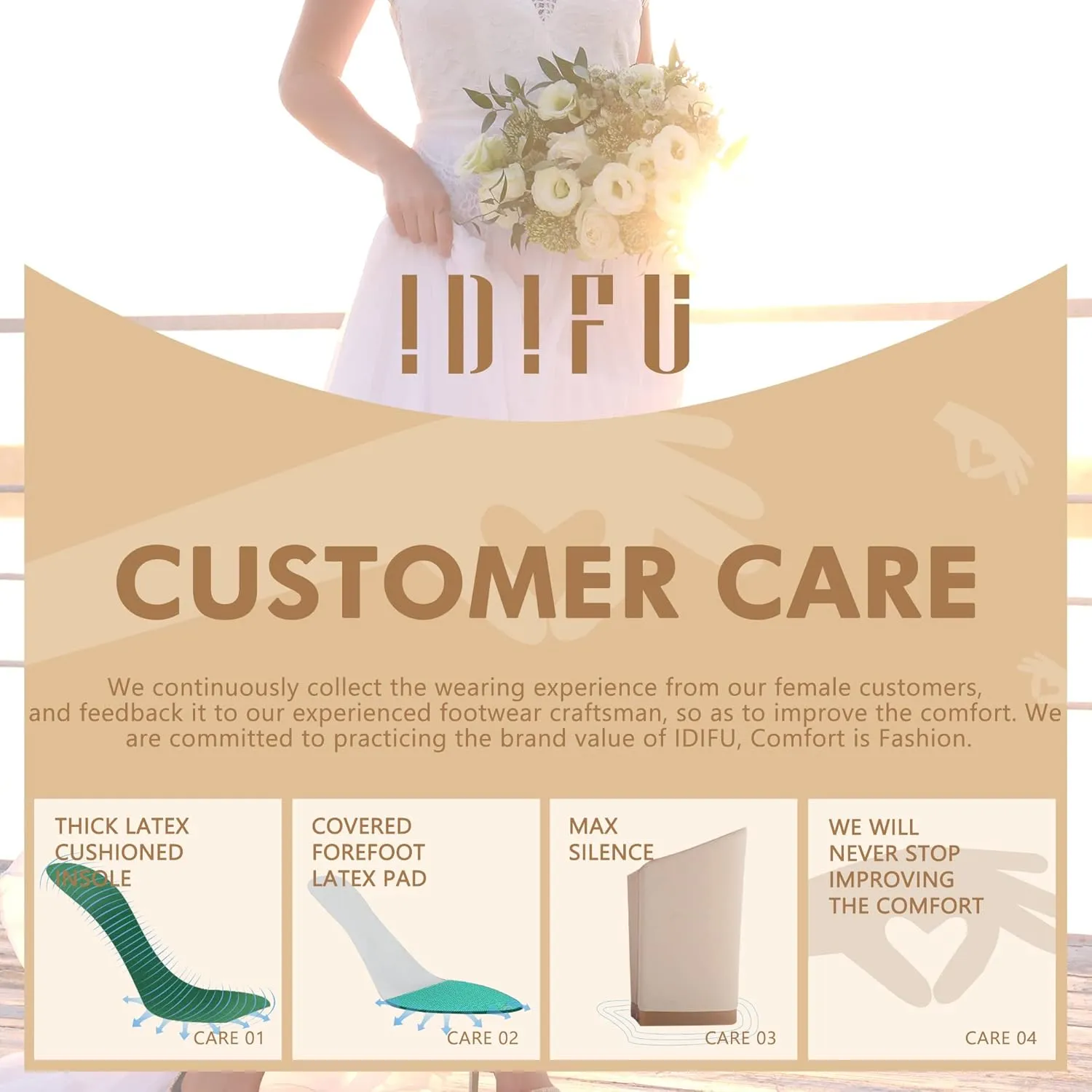 IDIFU Women's High Heels for Women Dressy Stiletto Heels Open Toe Heels Ankle Strap Heeled Sandals for Women on Wedding Party Homecoming