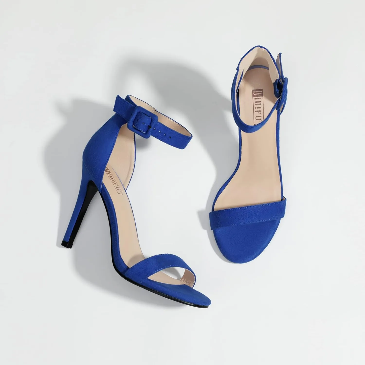 IDIFU Women's High Heels for Women Dressy Stiletto Heels Open Toe Heels Ankle Strap Heeled Sandals for Women on Wedding Party Homecoming