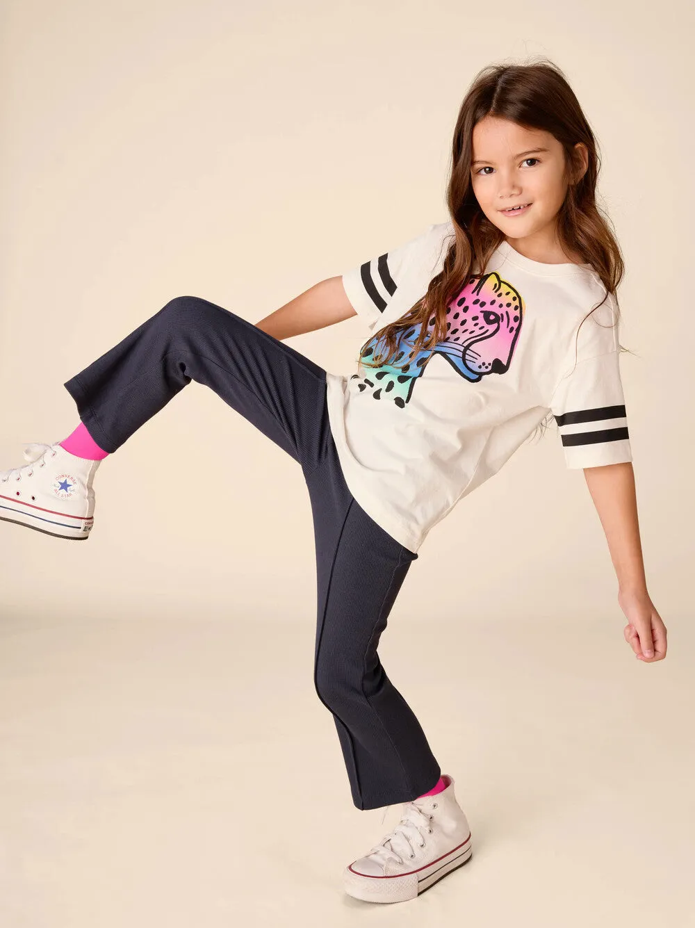 Jaguar Sporty Graphic Tee - Chalk by Tea Collection