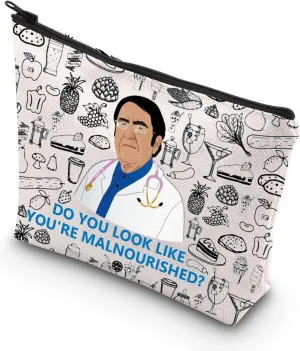 JNIAP Dr Now Makeup Bag Dr.Now Merchandise Do You Look Like You're Malnourished Dr Now Gifts (Do you look mb)