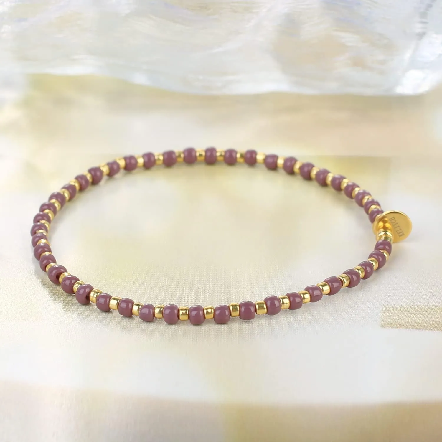 KELITCH Rainbow Beaded Bracelet Stretch Bracelets Women Bracelets Jewelry