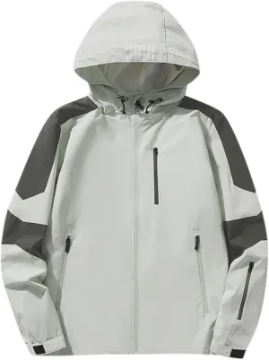 Kids Outdoor Jackets Windproof Hooded Rain Jacket Windbreaker Fashion Grils Boys' Casual Coats Outerwear